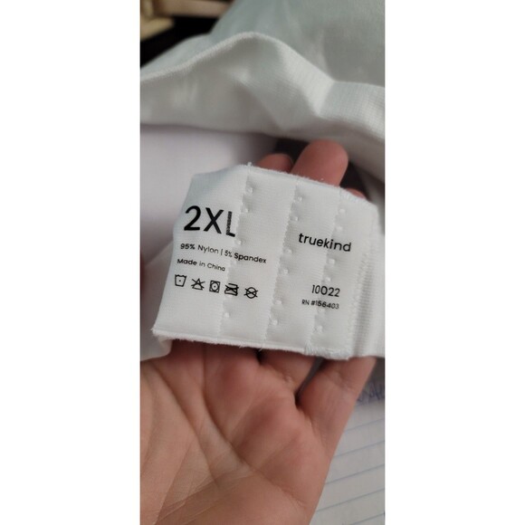 Truekind Womens Sz 2XL Daily Comfort Wireless Shaper Bra w/ Extender White 10022 - Picture 7 of 13
